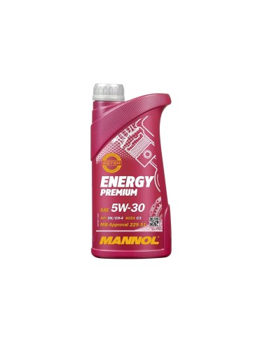 ACEITE DE MOTOR -  5W30 MANNOL ENERGY PREMIUM 1L