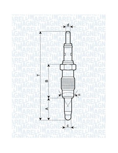 BUJÍA DE PRECALENTAMIENTO FIAT DOBLO 00 1.9 D