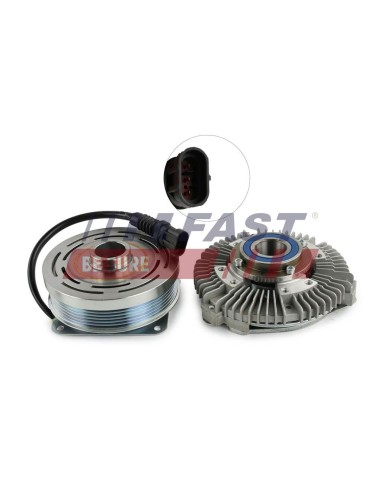 EMBRAGUE DE VENTILADOR IVECO DAILY 06 ELECTROIMÁN 09 / 14 6PK 3-PIN