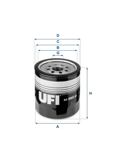 FILTRO DE ACEITE FORD TRANSIT CONNECT 02 1.8 TDCi