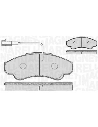 PASTILLAS DE FRENO FIAT DUCATO 02 DELANTERO 1-SENSOR 2.3 JTD