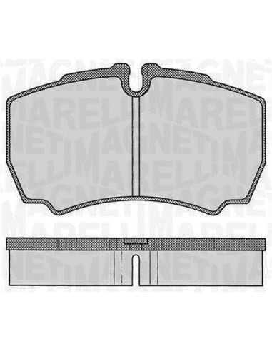 PASTILLAS DE FRENO IVECO DAILY 06 TRASERO SIN SENSOR 3.0 JTD