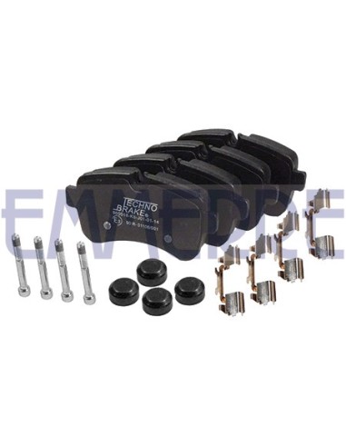 PASTILLAS DE FRENO IVECO DAILY 06 TRASERO SIN SENSOR 35C14/C16/C18