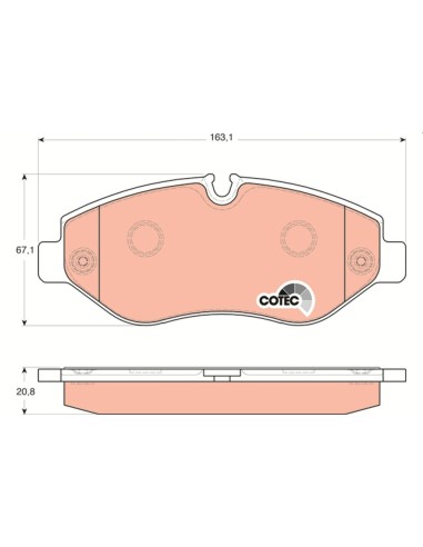 PASTILLAS DE FRENO MERCEDES SPRINTER 06 906 DELANTERO