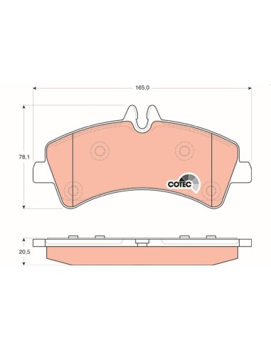 PASTILLAS DE FRENO MERCEDES SPRINTER 06 906 TRASERO