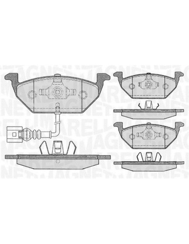 PASTILLAS DE FRENO VW CADDY III 03 DELANTERO 2.0 TDI