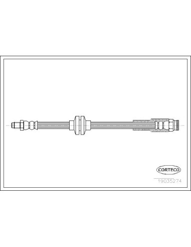 TUBO FLEXIBLE DE FRENOS FIAT DUCATO 06 TRASERO IZQ./DCHA. 3.0 JTD