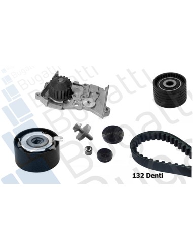  KIT CORREAS DE DISTRIBUCIÓN RENAULT KANGOO II 08 [+] BOMBA DE AGUA 1.6 16V